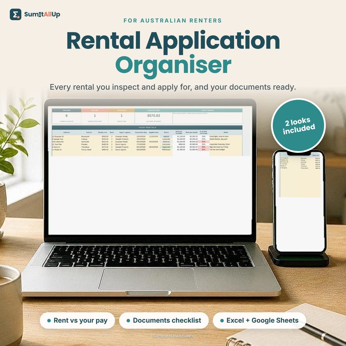 Rental Application Organiser cover